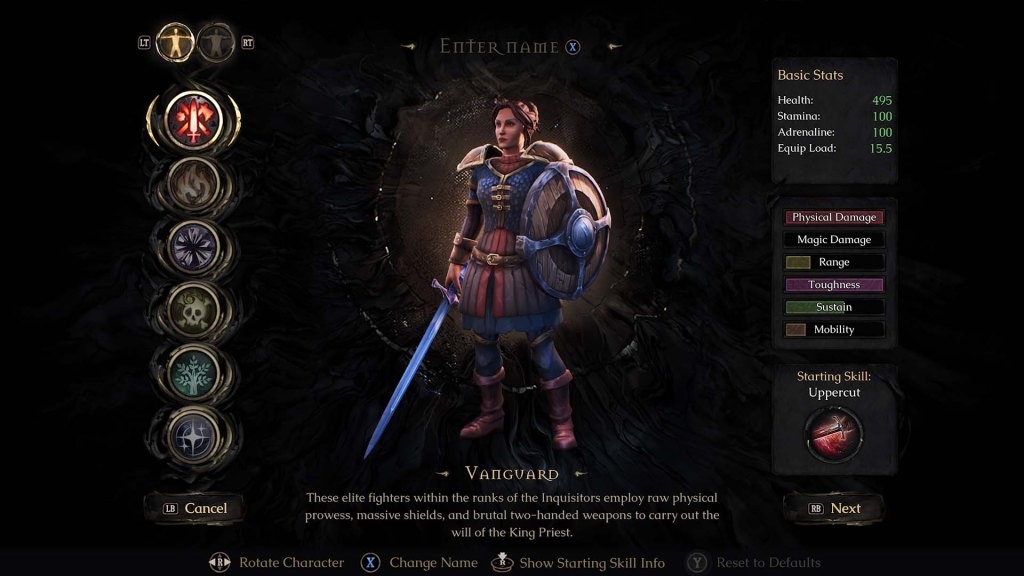 Mandragora: Whispers of The Witch Tree Classes