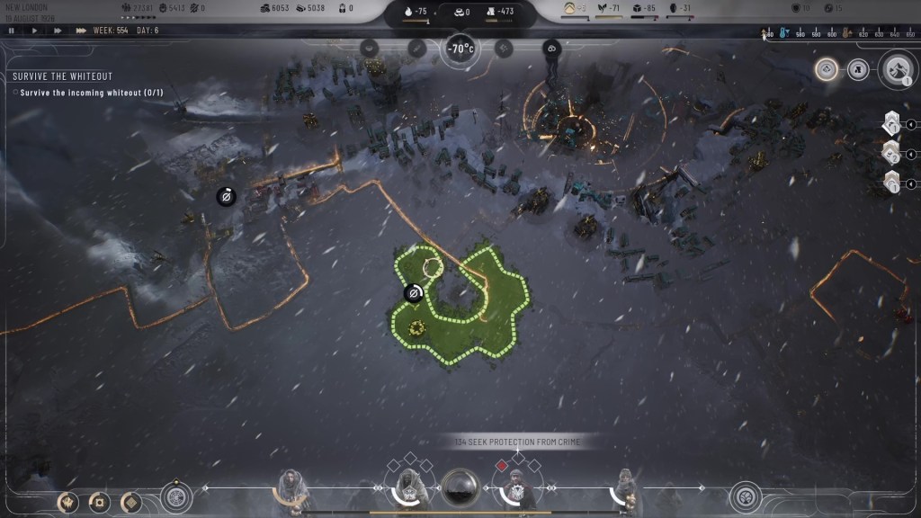 Frostpunk 2 Console Whiteout Storm
