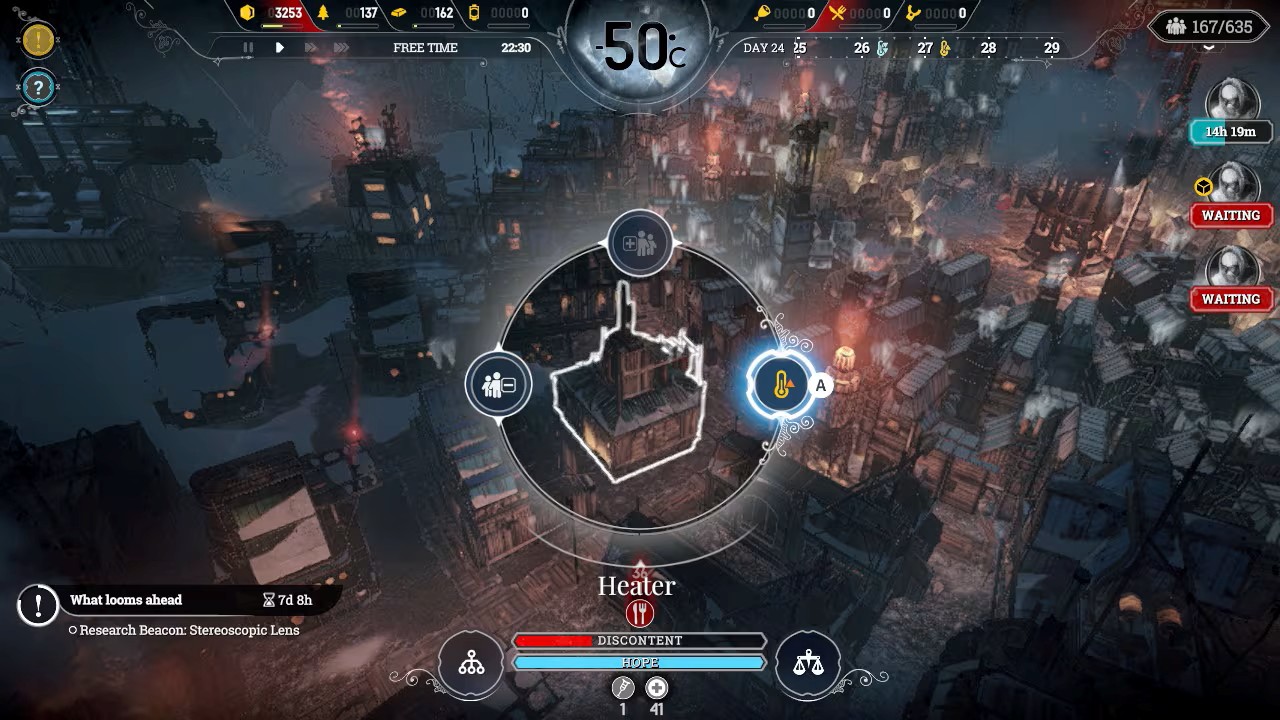 Frostpunk Nintendo Switch Gameplay